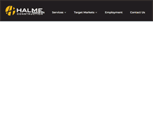 Tablet Screenshot of halmeconstruction.com